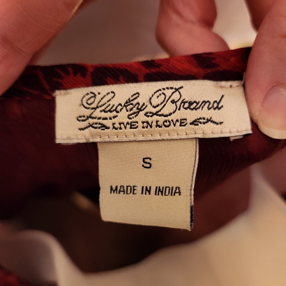 Lucky Brand Red Blouse - Picture 4 of 4